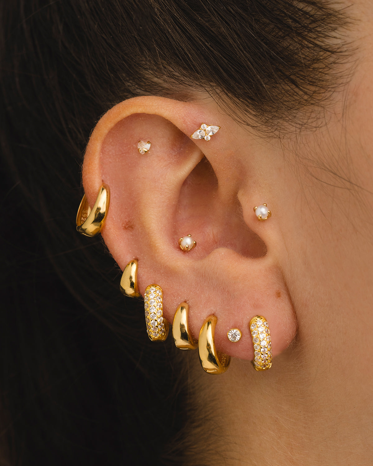 PENDIENTES URA M GOLD