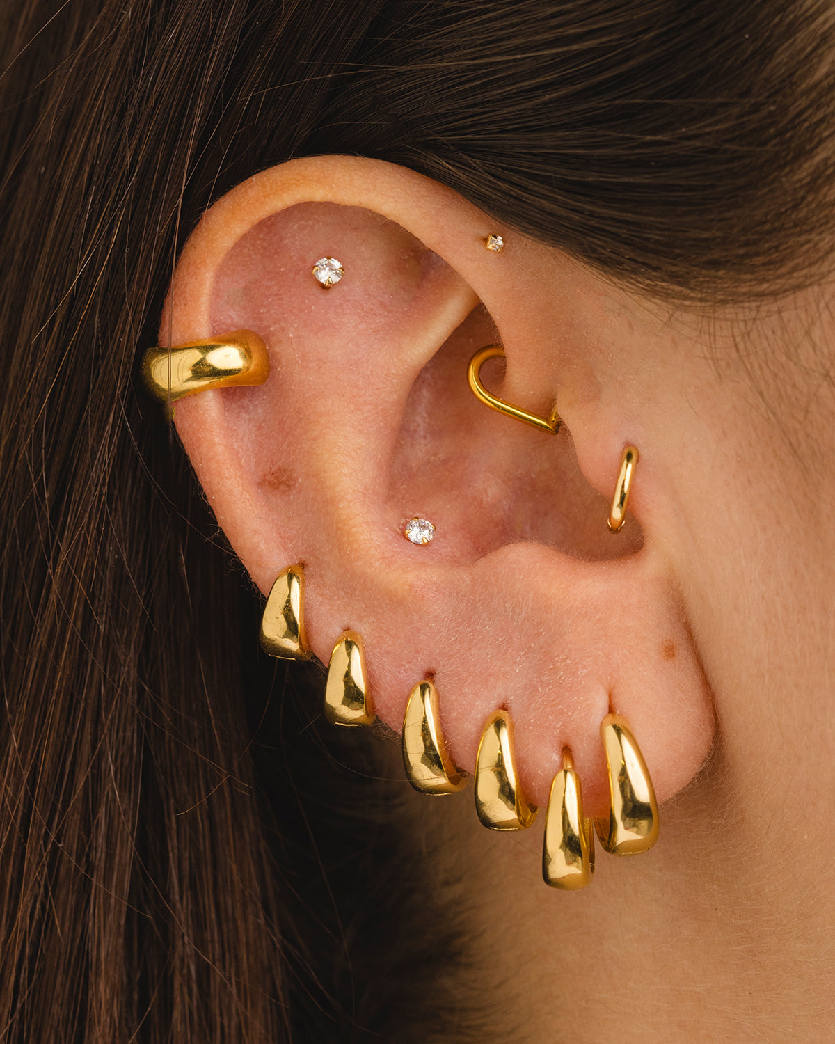 PENDIENTES URA M GOLD