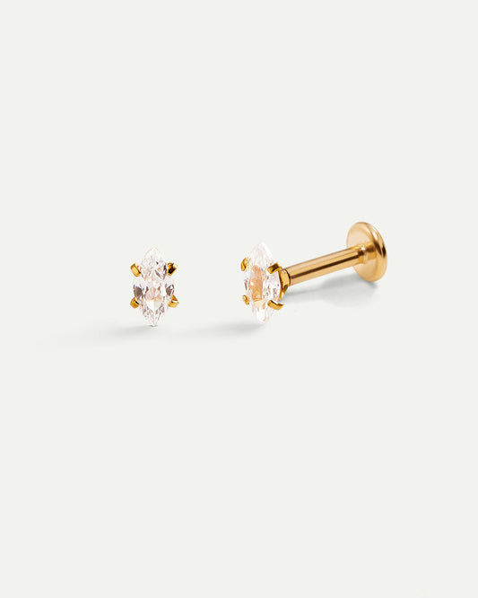 PIERCING HEXAGON GOLD