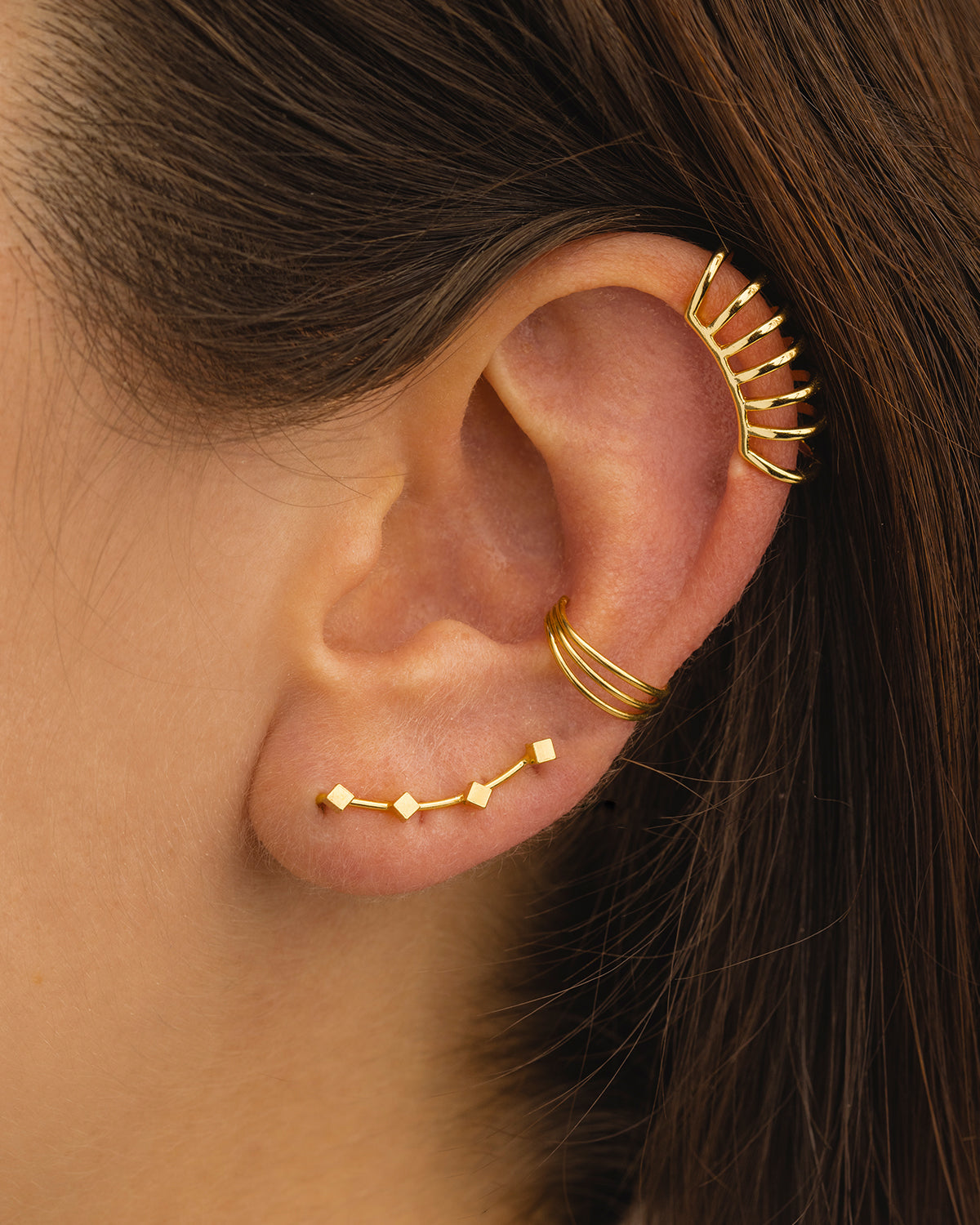 PENDIENTES SPIRAL GOLD